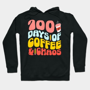 100 Days Of School Coffee Lover 100Th Day Of School Teacher Hoodie